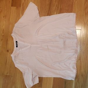 Soft Pink Polyester Blouse Size L
